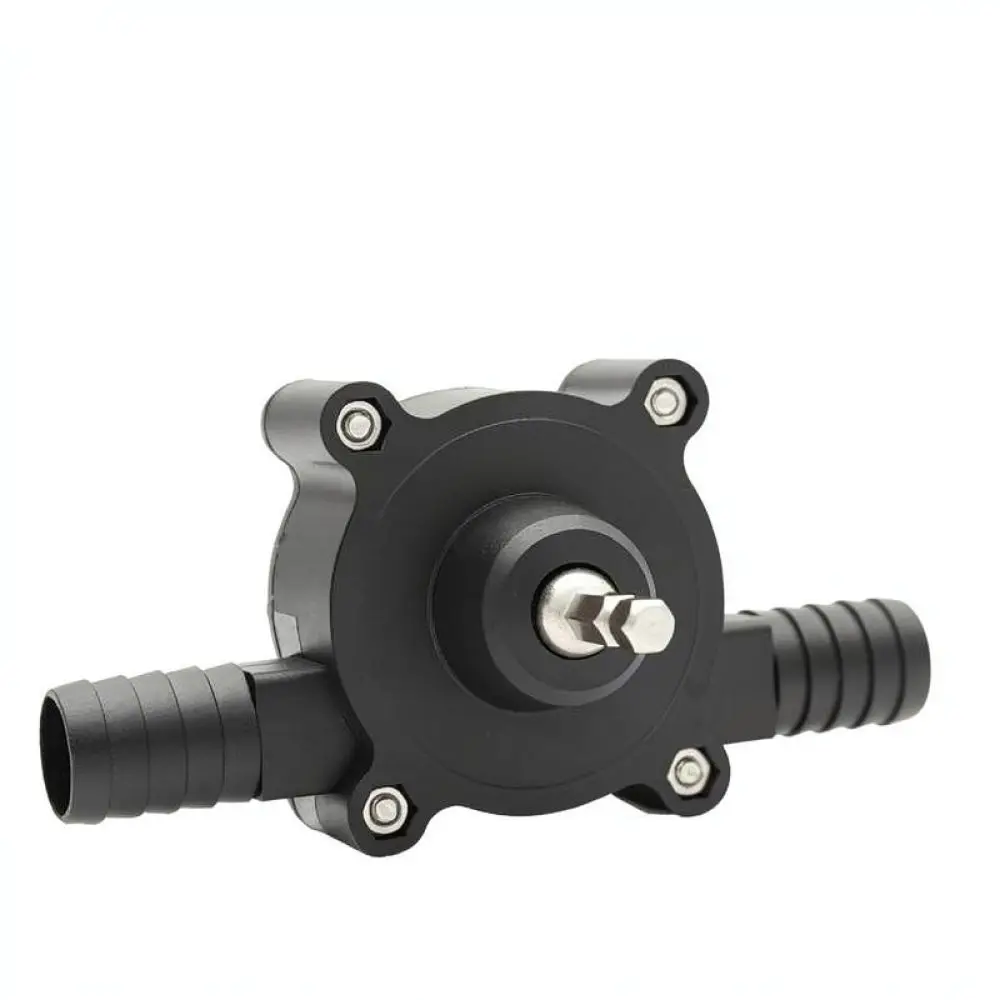 Drill Driven Water Pump Self Priming Household Fluid Transfer Accessory Efficient Garden Irrigation Tool For For Jgong Black