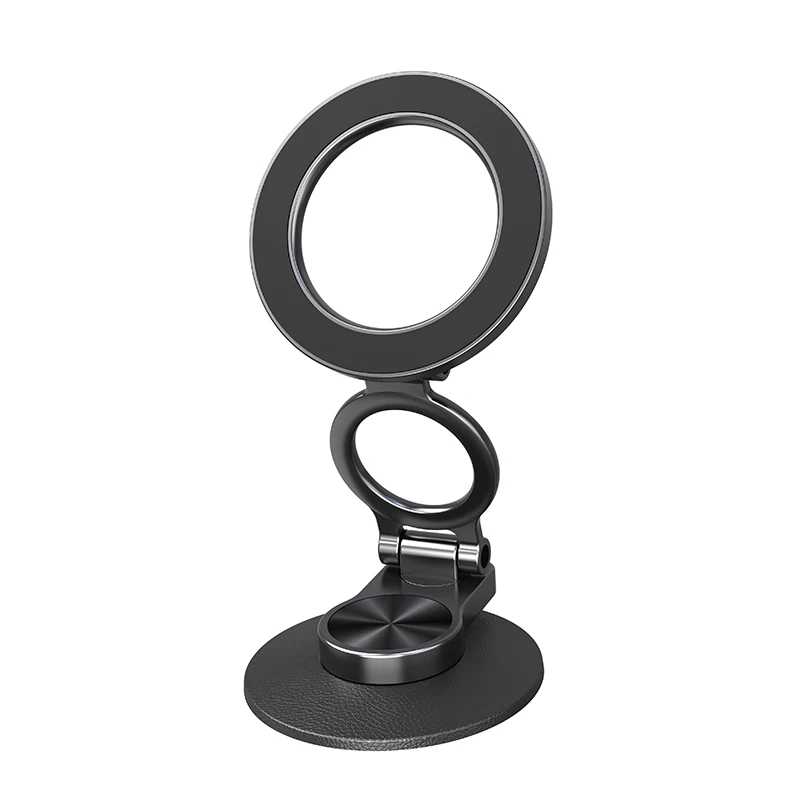 Multi-angle Rotating Alloy Magnetic Adhesive Mount Foldable Design for Dashboard Compatibility Durable and Portable Car Mount
