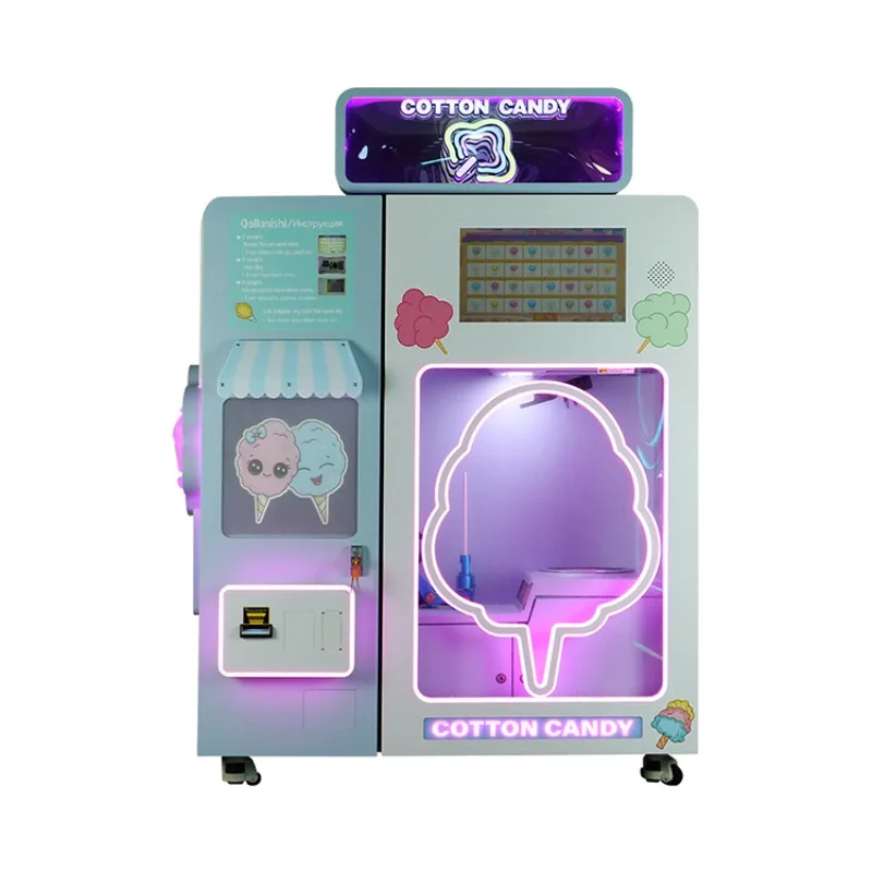 Professional Fully Automatic Cotton Candy Vending Machine Intelligent System Cotton Candy Machine