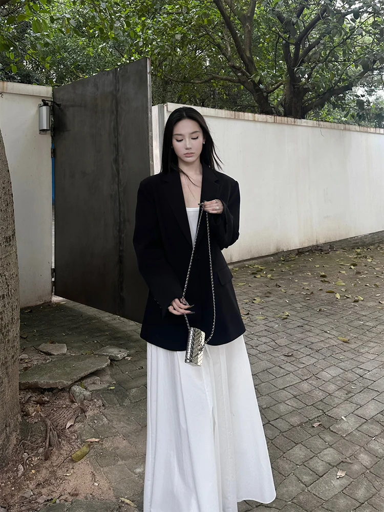 

Женский повседневный пиджак 5werkwen свободного кроя, классический, на одной пуговице, в стиле ретро, из полиэстера, для офиса