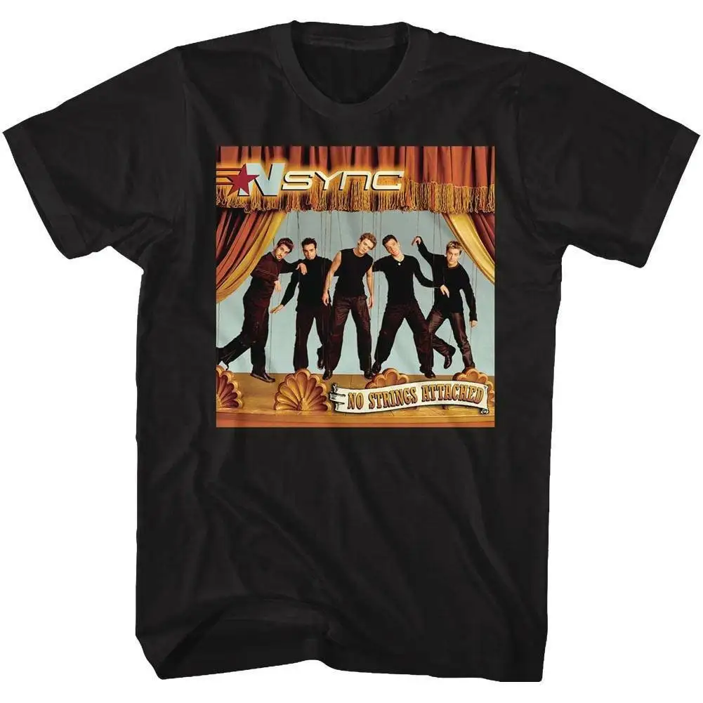 Nsync No Strings Attached Black Adult T Shirt