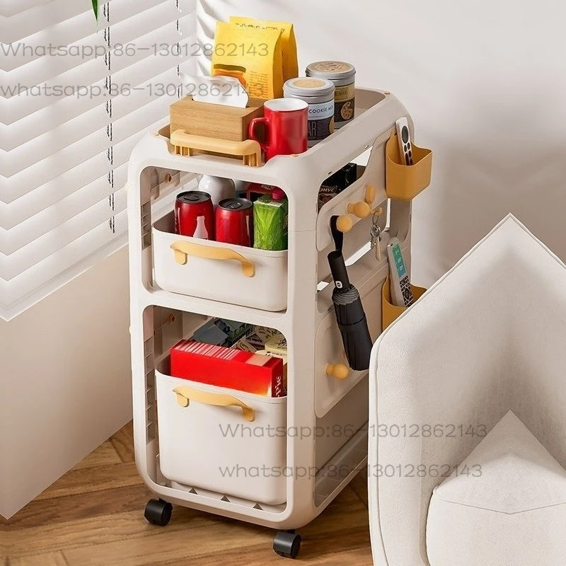 School bag rack removable trolley book storage rack household multi-layer student desk dormitory storage cabinet