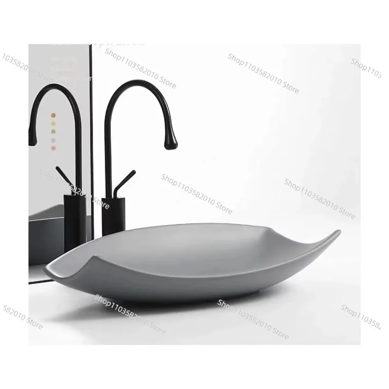 Luxury bathroom cabinet sink color decorative ceramic square art wash basin with apartment