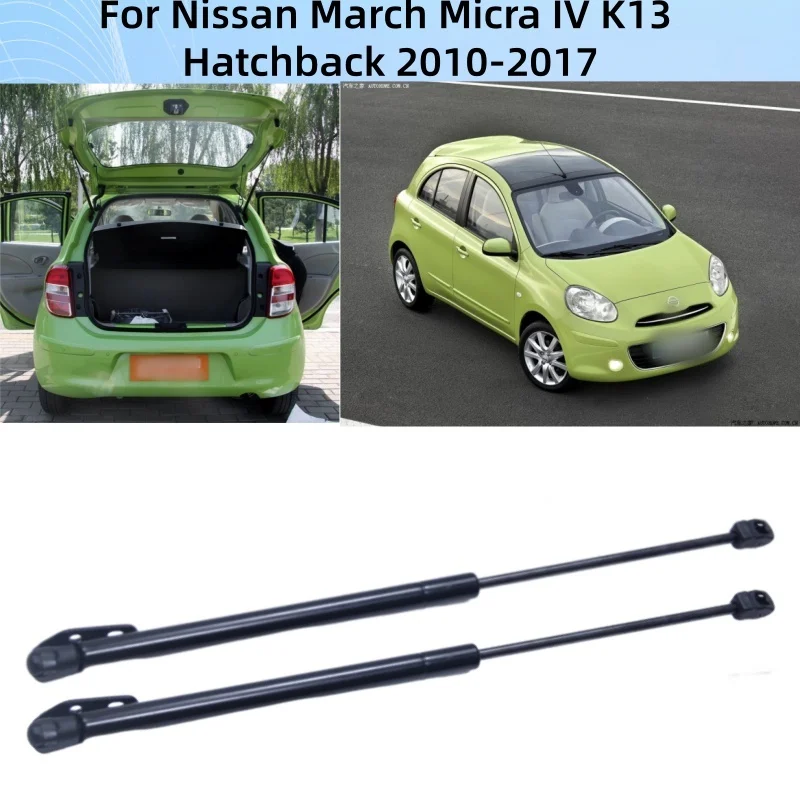 

Pair Tailgate Damper Assist Strut Gas Spring Strut Rear Trunk lid Support Rod For Nissan March Micra IV K13 Hatchback 2010-2017