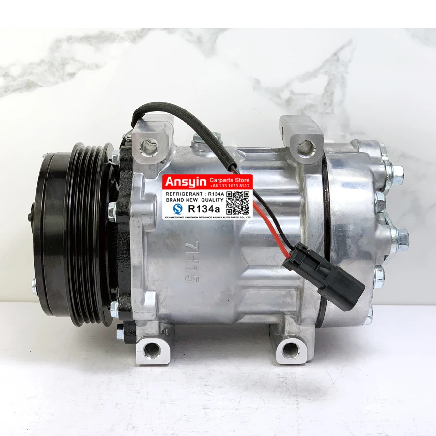 

For Sanden 7H15 7S15 709 SD709 SD7H15 NEW ac compressor For CASE/New Holland/Ford 050408093001 50408093001 8173 84448669