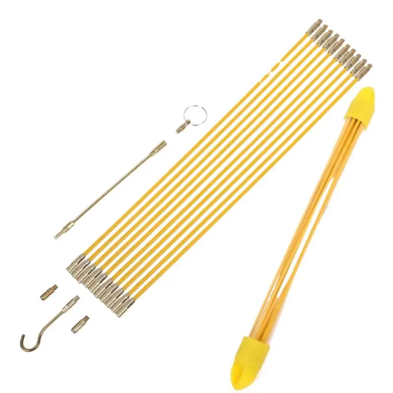 10 قطعة 33 سنتيمتر/45 سنتيمتر/58 سنتيمتر سلك كابل دفع مجتذب تشغيل سلك كابل عدة كابل كهربائي جدار تثبيت قضبان الأسلاك أداة