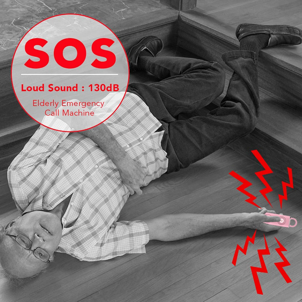 Emergency Alarm Keychain 130dB Loud Personal Safety Alarm Rechargeable Self Defense Keychains Flashlight for Women Kids Elderly