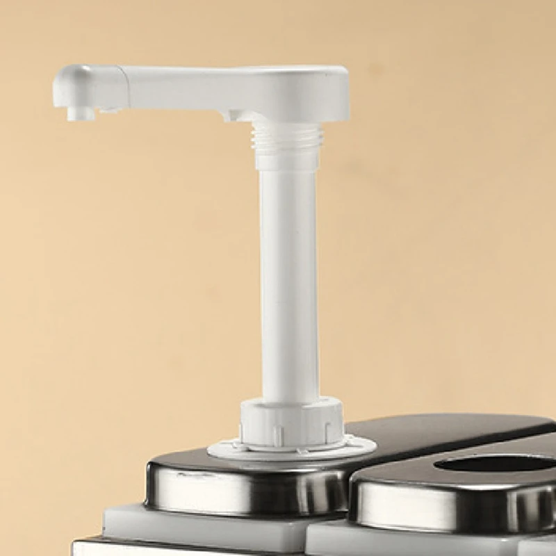 Pompa per Dispenser di salsa da 1 litro pompa per condimenti in acciaio inossidabile pompa per condimenti pompa per marmellata a pressione manuale durevole