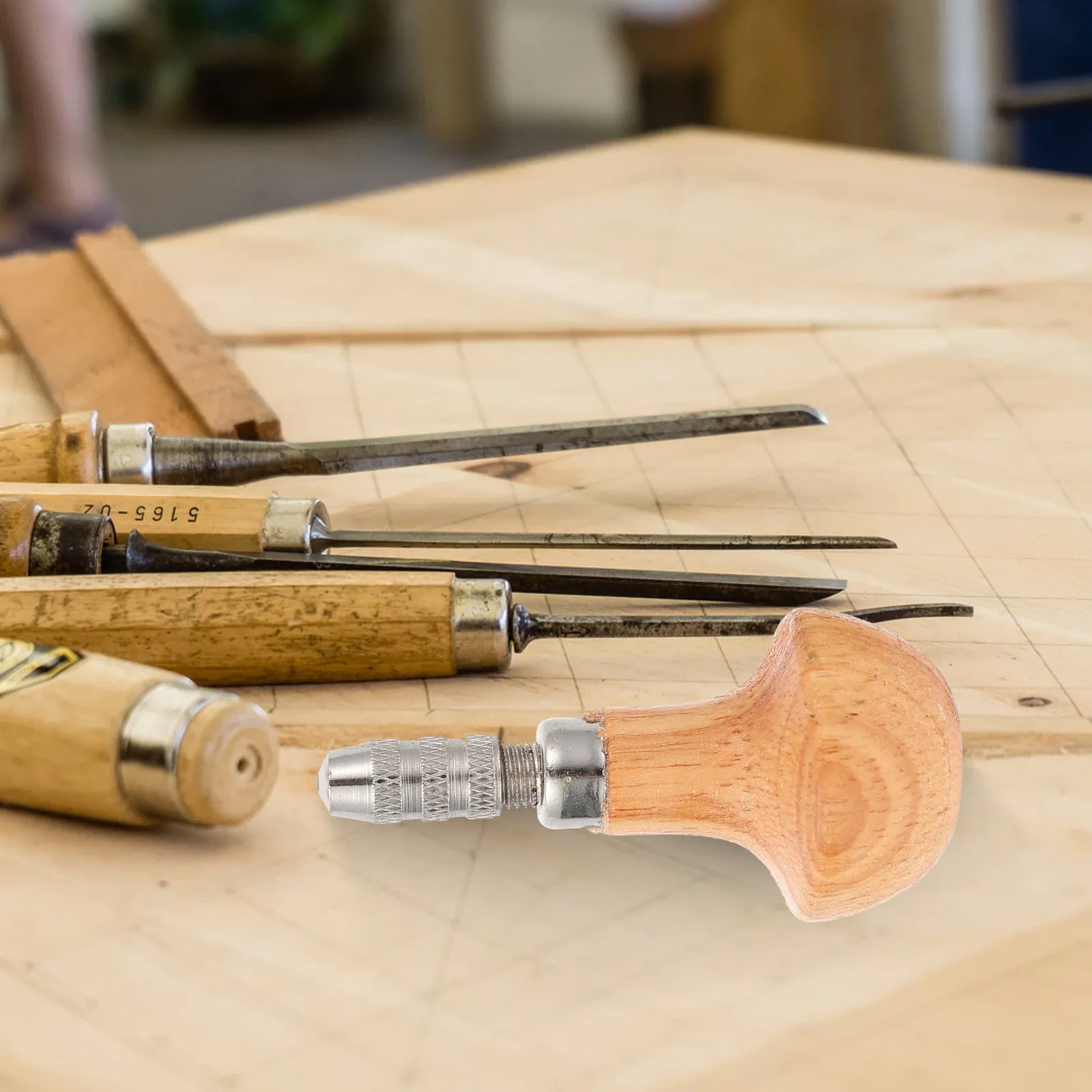 

3Sets Pin Vise Needle Tools Wooden Handle Jewelry Repair Watchmaking Drill Bit Wire Holder Tools Chuck Pin Vise