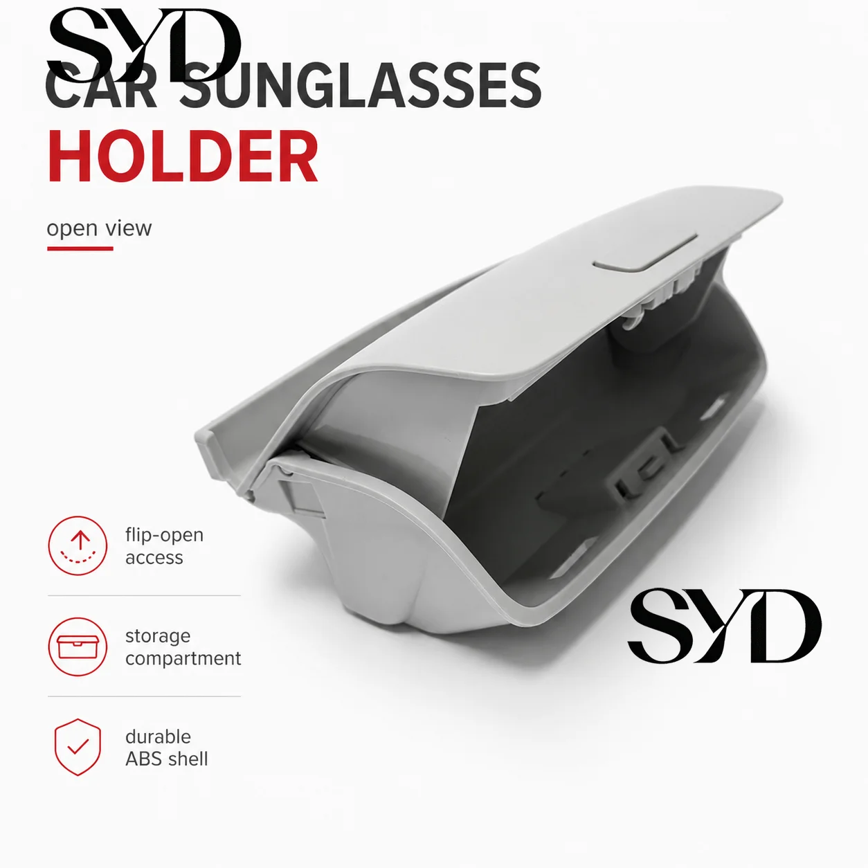 Car Roof Sunglasses Holder Storage Box OE 1KD868837 Interior Overhead Glasses Case For VW Tiguan Skoda Superb Octavia Yeti
