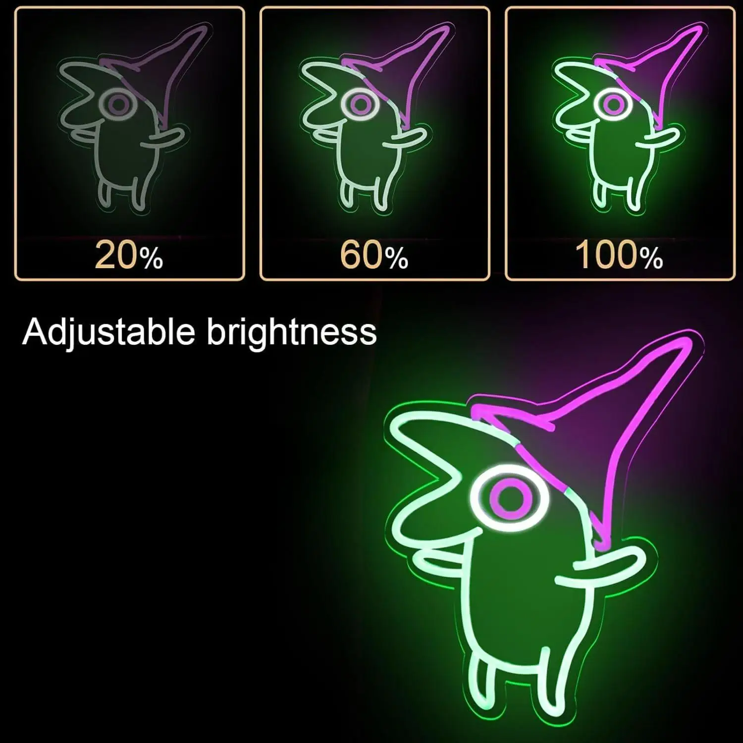 Smile Neon Sign Frog Dimmable LED Neon Lights for Bedroom Game Room Kids Room Wall Decor Birthday Christmas Gifts for Movie Fans view 4