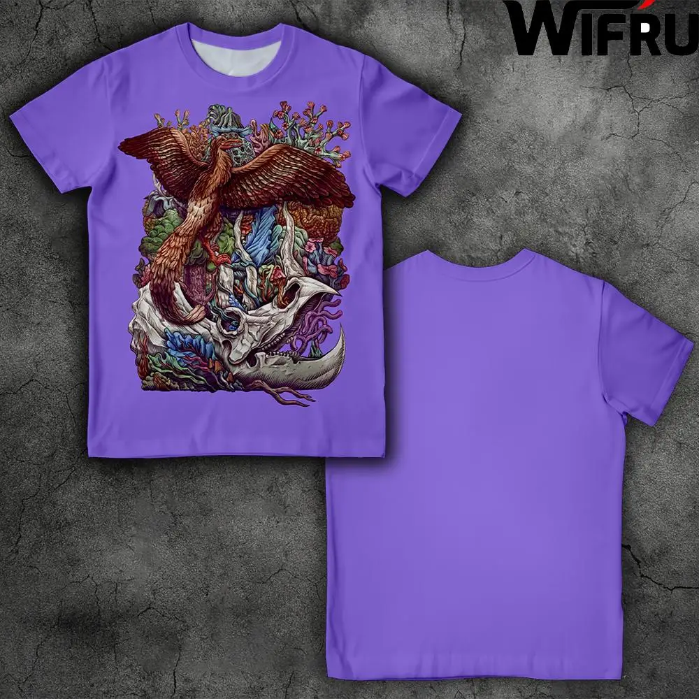 

Novelty Prehistoric Animal Print Fun T-shirt Summer Breathable Sports Short-sleeved Tee Street Casual Fashion Men's Cool Tops