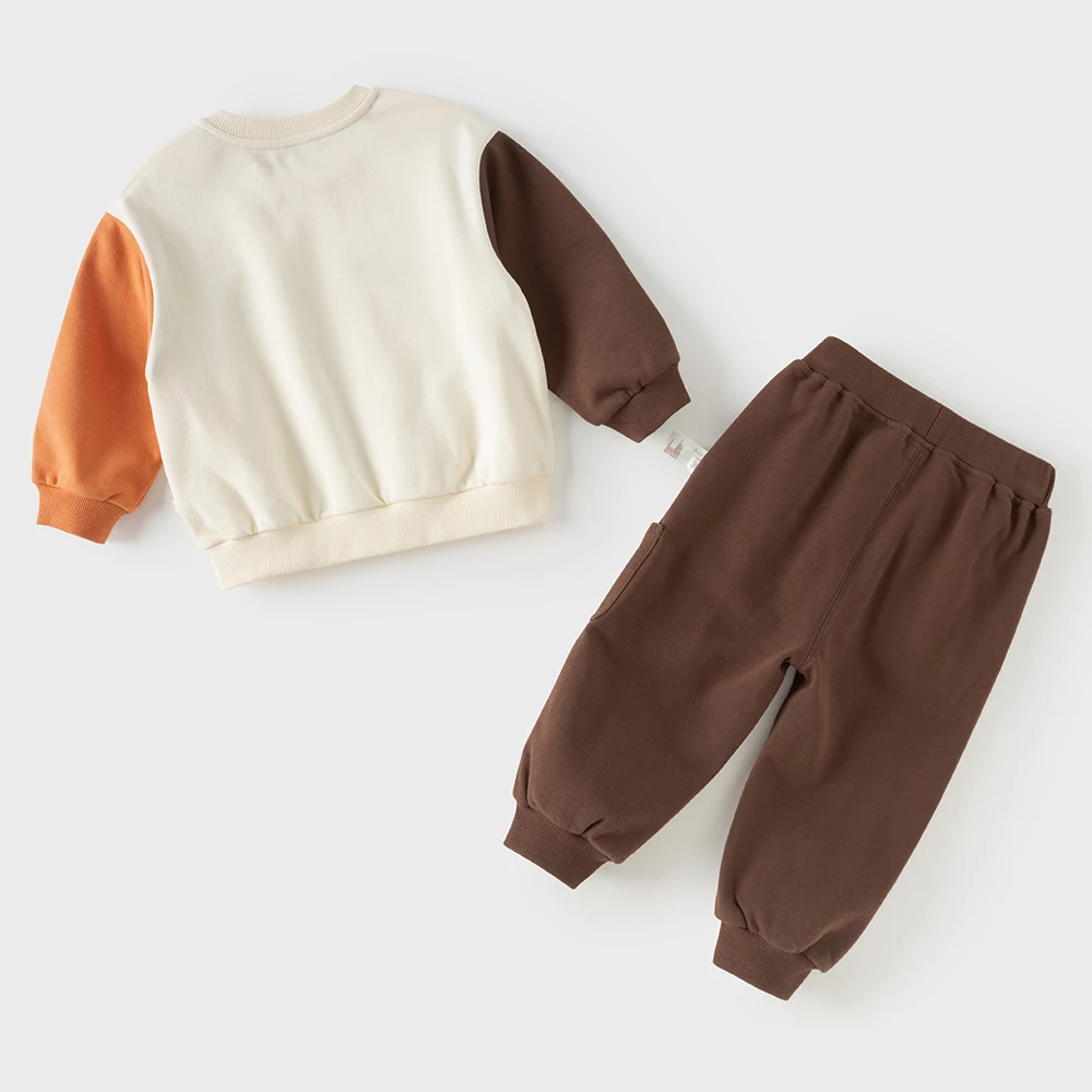 Dave Bella Kids’ Set Children’s Outfit Sweatshirt Pants Suits Printed Autumn Costume For A Boy 4 to 6 Years Old Casual DB3263286