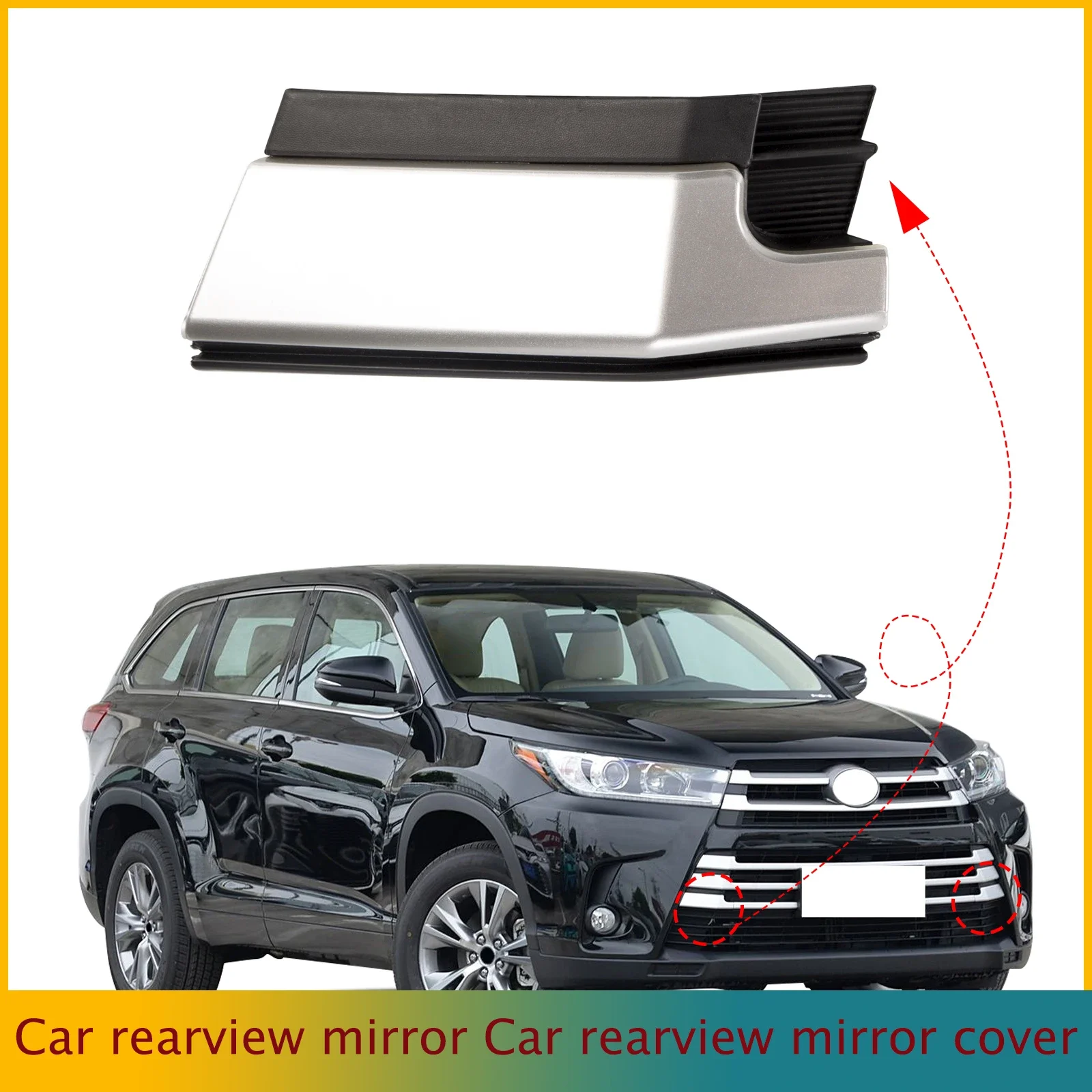 Para Toyota Highlander 2017 2018 2019 cubierta de gancho de remolque de parachoques delantero ojo 521270E920