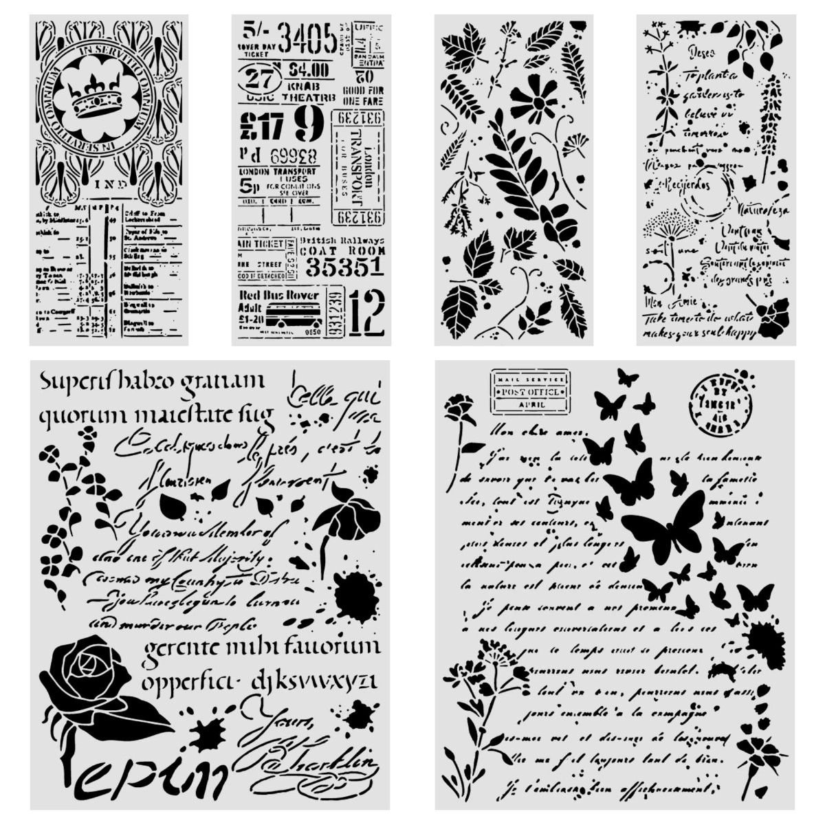 Flowers and Writings New Holiday Decorations Layering Drawing-Stencils for Scrapbooking Embossing Molds DIY Paper Card Album