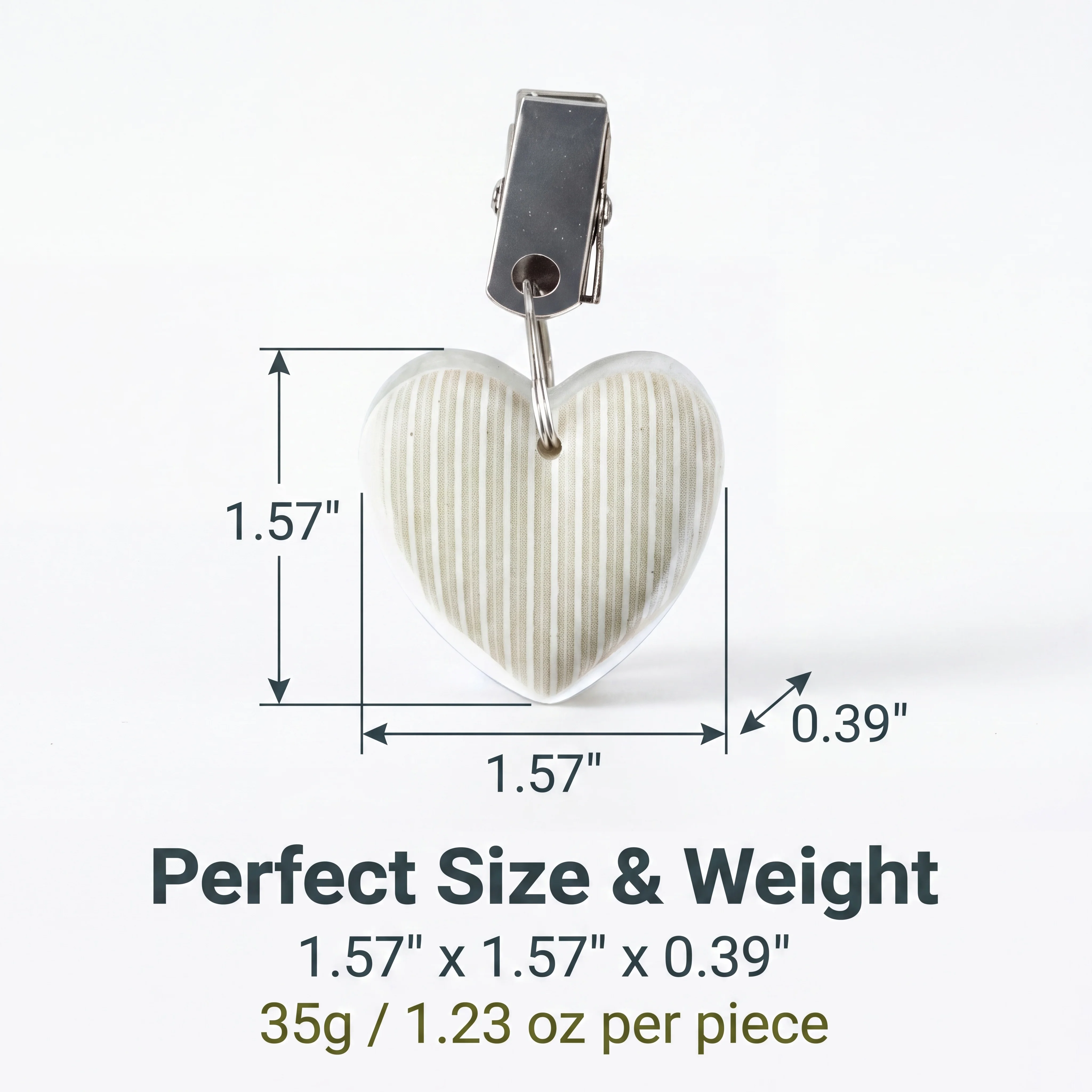 4Pcs Heart Marble Pattern Tablecloth with Laser Striped Print Natural Stone Stainless Steel Weight Clips Windproof Table Cover