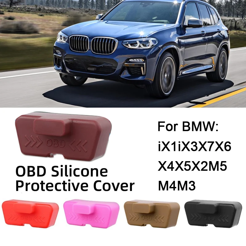 

Silicone Car OBD Port Cover For BMW iX1iX3X7X6X4X5X2M5M4M3 Silicone protective cover Accessories Kit