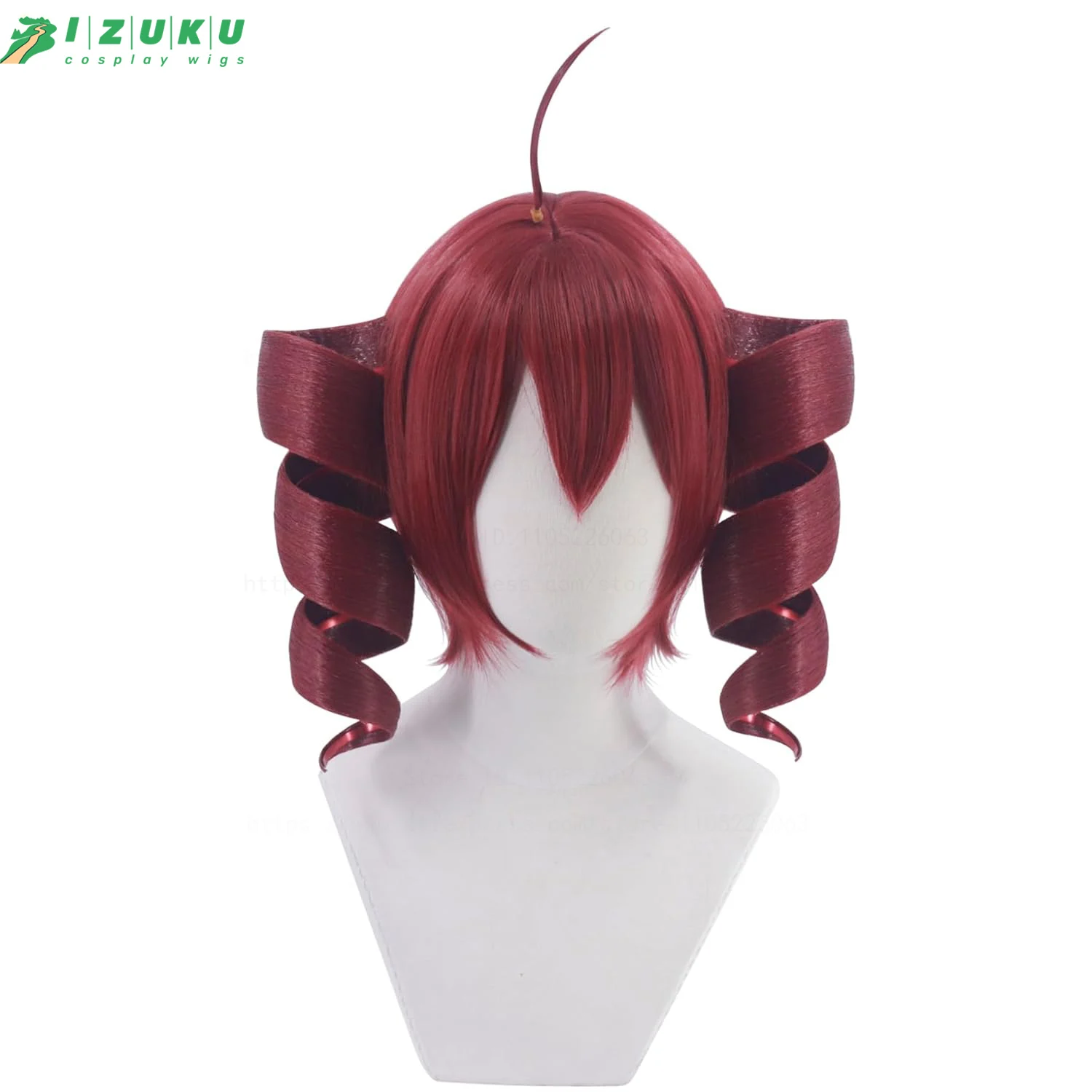 High Quality Anime Kasane Teto Cosplay Wig Detachable Helix Ponytail Heat Resistant Synthetic Hair Anime Cosplay Wigs + Wig Cap