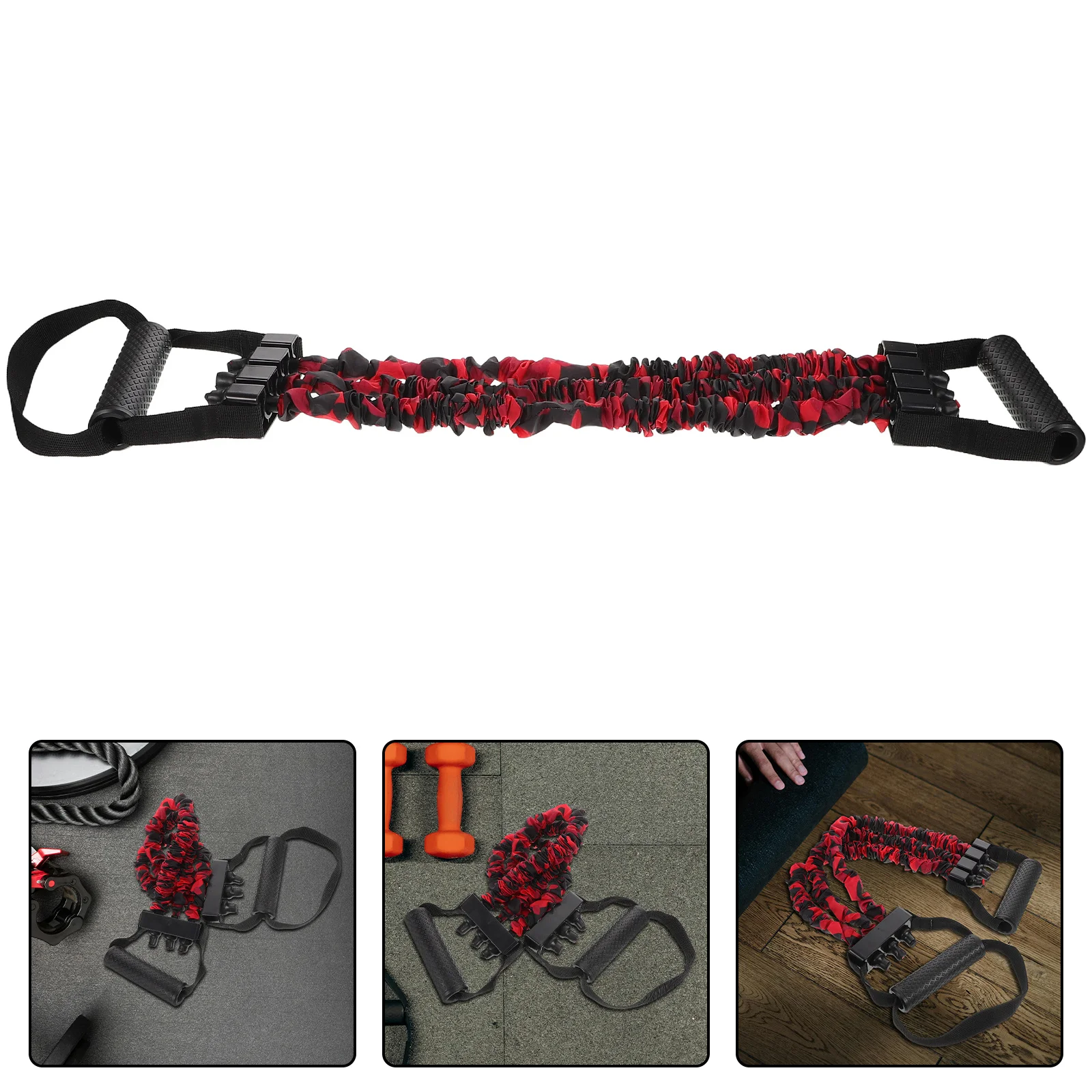 

1pc Chest Expander Strength Training Equipment Durable Portable Fitness Puller For Arm Chest Workout Home Gym Muscle Builder