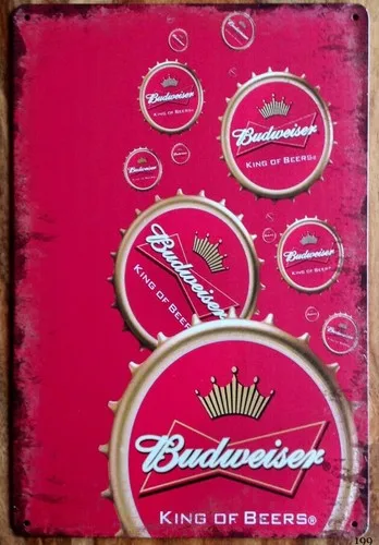 Beer Advert Vintage Retro Style Metal Sign, bar, man cave, pub --Tin Sign