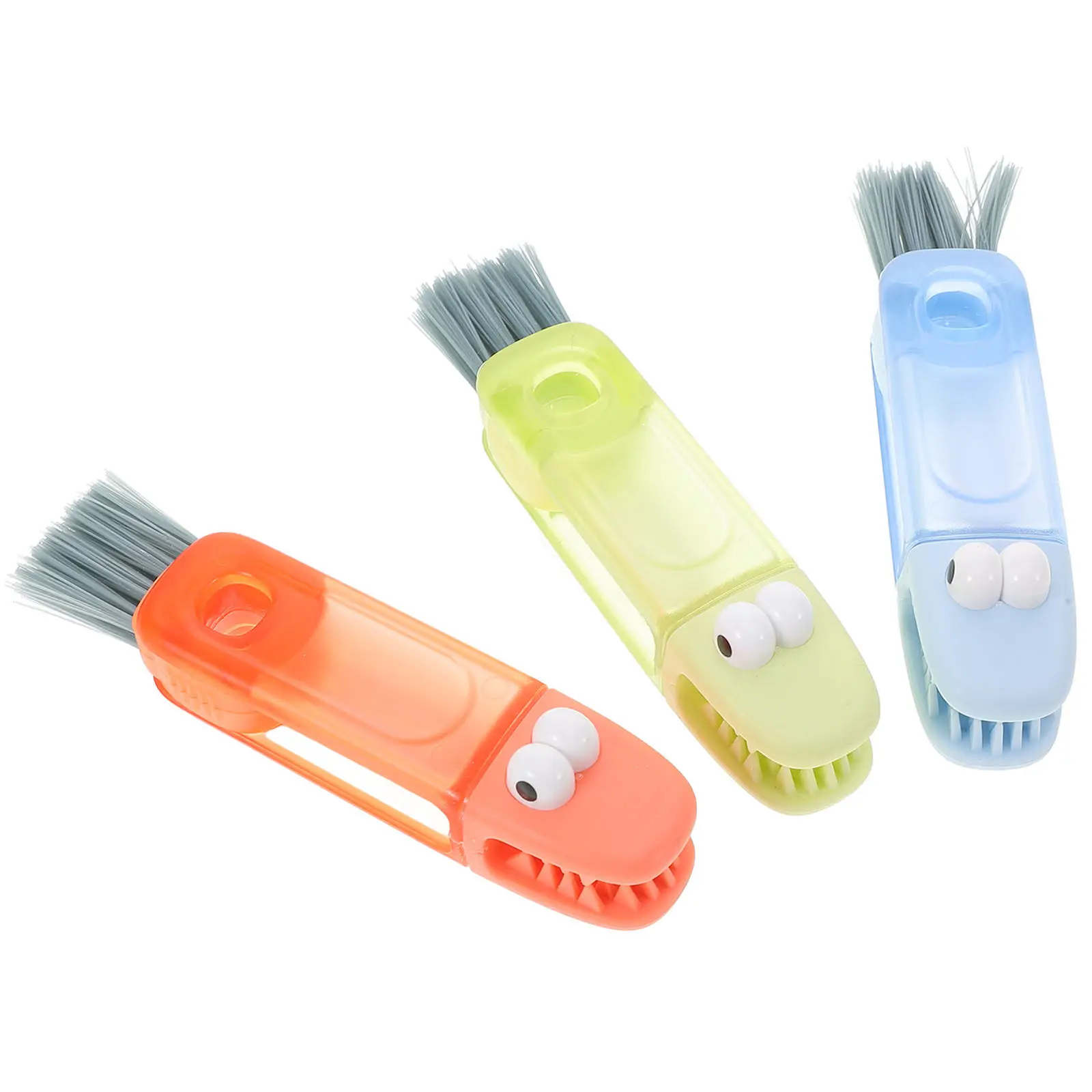 

3Pcs Baby Bottle Cleaning Brush Set Soft Bristles Plastic Bottle Cleaner Brush Cup Cleaner Lid Gap Multi-Function Cleaning Tool
