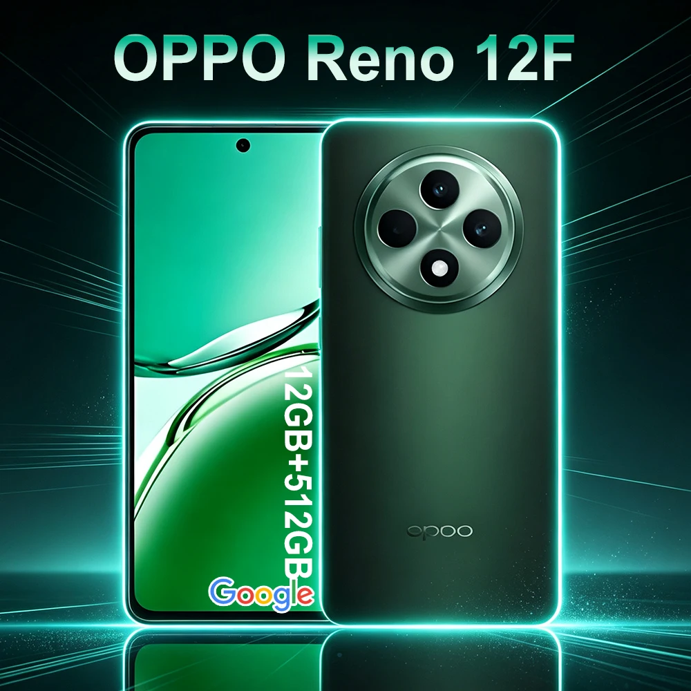 Drop-resistant brand new OPPO Reno 12F full Netcom dual SIM card smart unlock mobile phone 12GB+512GB/5000mAh long battery life