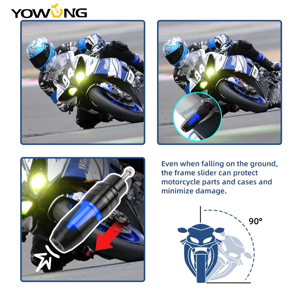 สําหรับ YAMAHA MT125 MT 125 MT-125 2008-2023 Sliders กรอบรถจักรยานยนต์เครื่องยนต์ FALLING CRASH Protector GUARD อุปกรณ์เสริม
