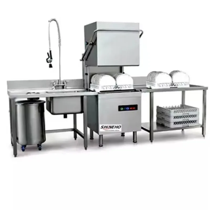 Commercial Kitchen Equipment Multifunctional Stainless Steel Dishwashing Commercial Dishwasher