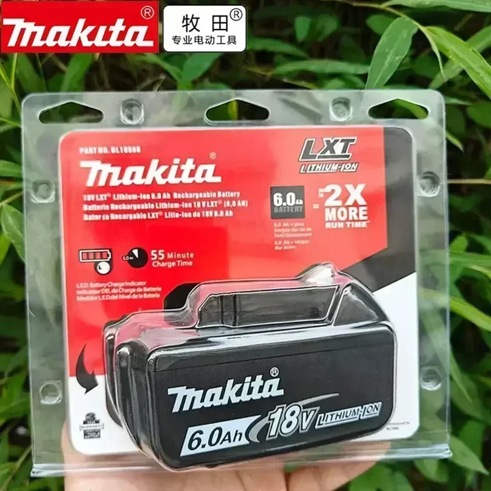 

100% НОВЫЙ Оригинальный аккумулятор Makita 18V 6.0Ah, для электроинструментов Makita моделей BL1830, BL1830B, BL1840, BL1840B, BL1850, BL1850B.