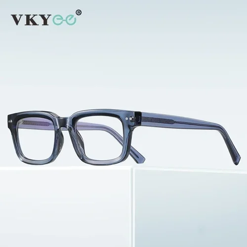 Imagen 2 del producto VICKY, gafas cuadradas clásicas para hombre, gafas de lectura antiluz azul para negocios, miopía, hipermetropía, prescripción personalizada PFD2189