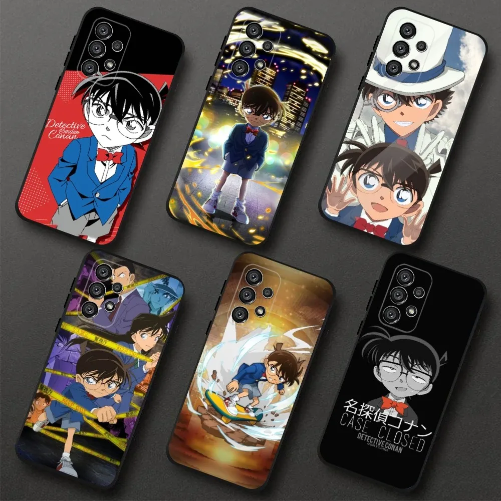 

D-Detective Conan Phone Case For Samsung Galaxy A20,A21s,A22,A31,A32,A52,A53,A72,73,A80,A91 Soft Black Cover
