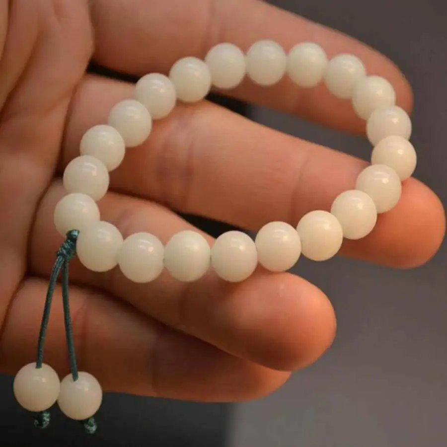 

Браслет из бусин корня Бодхи ручной работы, мужской браслет-манжета на пуговицах, четки Рамадана, женская медитация, праздничный подарок, повседневная одежда