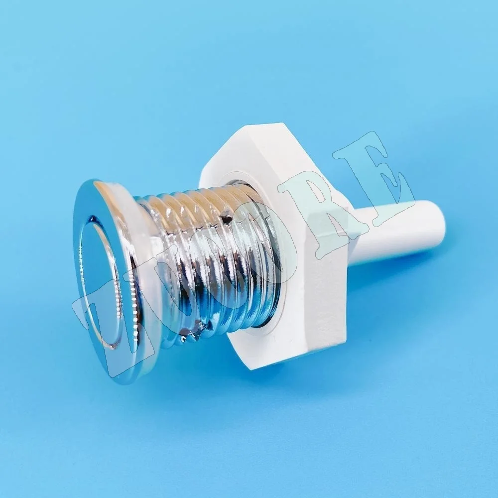 Bico de 8mm, tampa de 25mm, bico de bolha reto ultrafino Φ8, tampa cromada, base de pvc, banheira de hidromassagem, jato de ar, massagem, acessórios para banheira