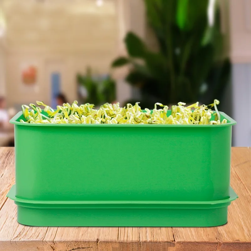 Household Commercial Bean Sprout Growing Tray Portable Seed Germination Pot For Mung Bean Soybean Sprout Cultivation