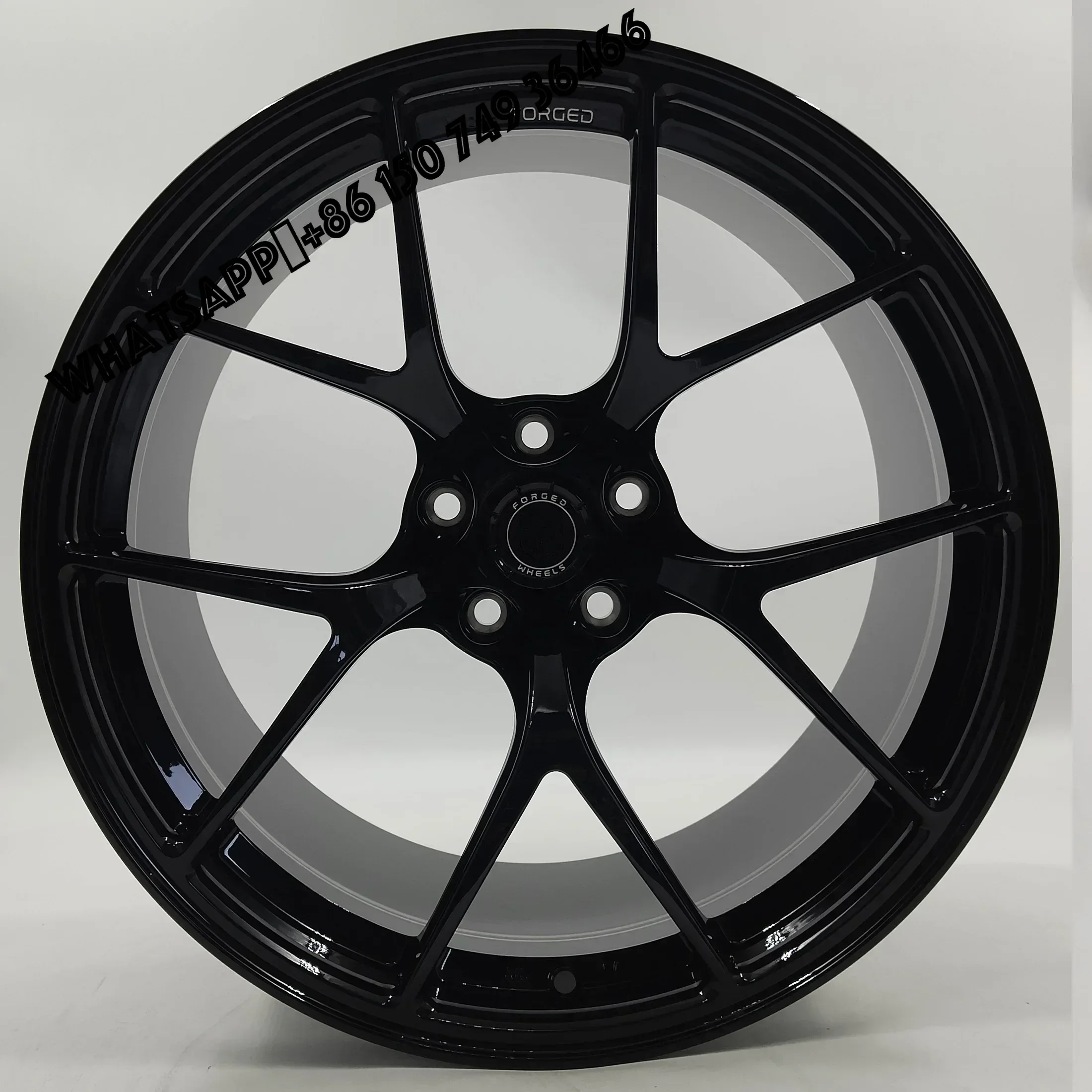 

6061-T6 Car Rims Passenger Car Wheels Alloy Aluminum Lightweight Rims Customized Wheel Inch Bright Black