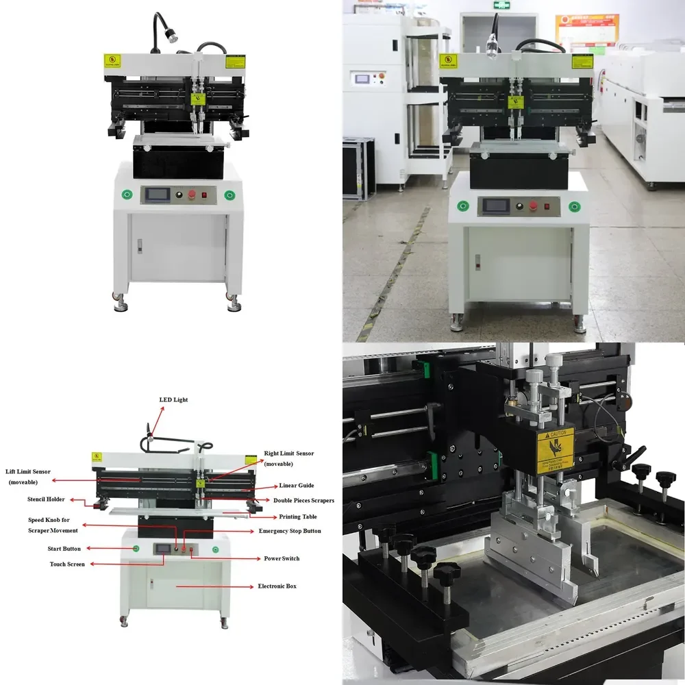 Solder Paste Printing Machine/ Solder Stencil Printer/Screen Printer for PCB Printing