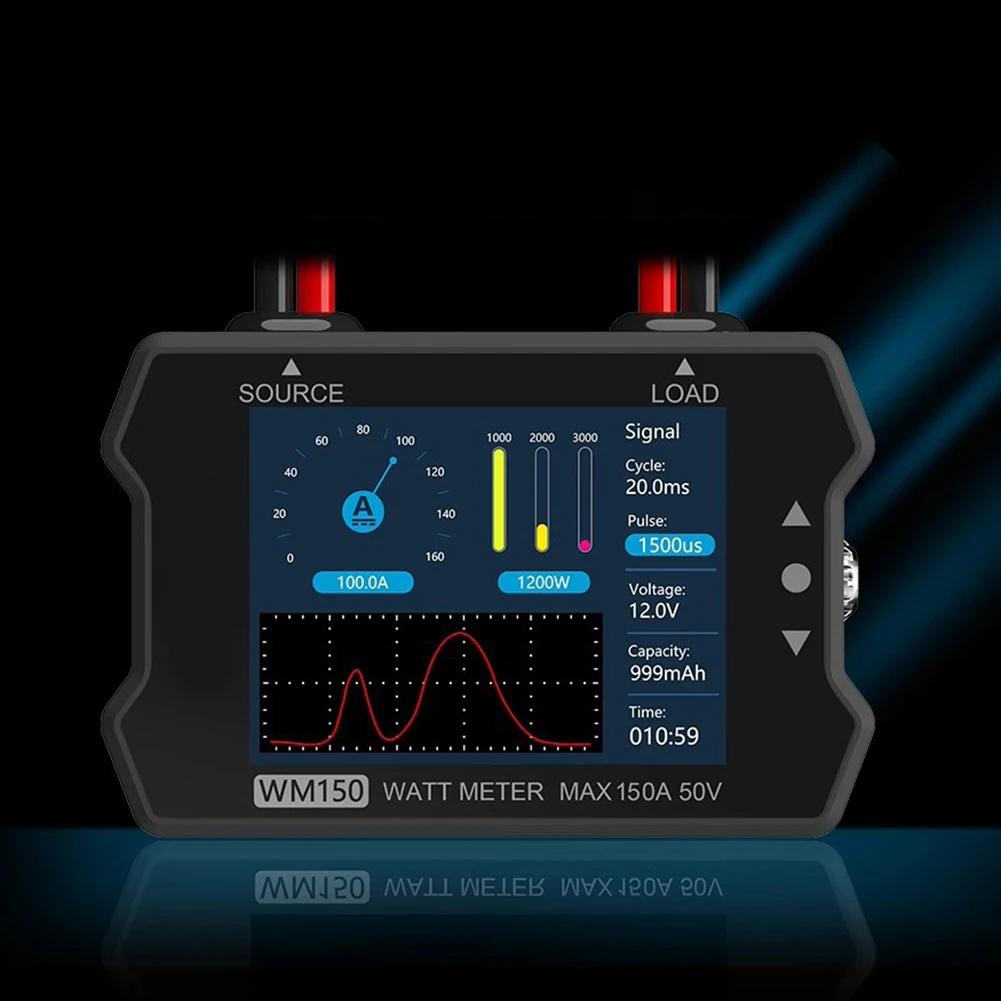 

ESC Tester Power Meter Power Measurement Approximately 80*54*23mm 1-50V Power Supply 10mA Accuracy 150A Maximum Current
