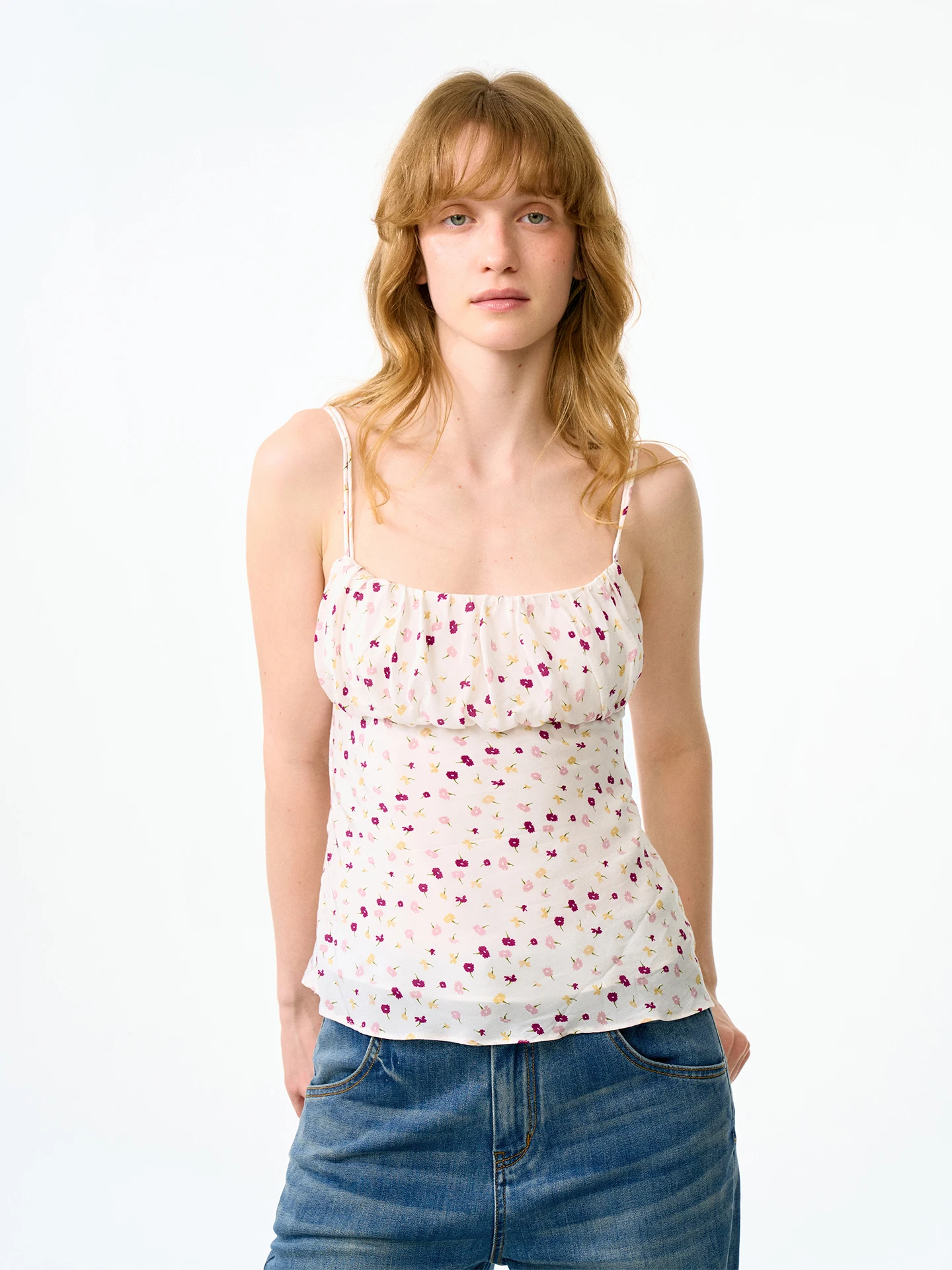 

Летнее повседневное платье-сарафан Firstfloor с цветочным принтом, свободного кроя, с квадратным вырезом, на бретельках, для отпуска