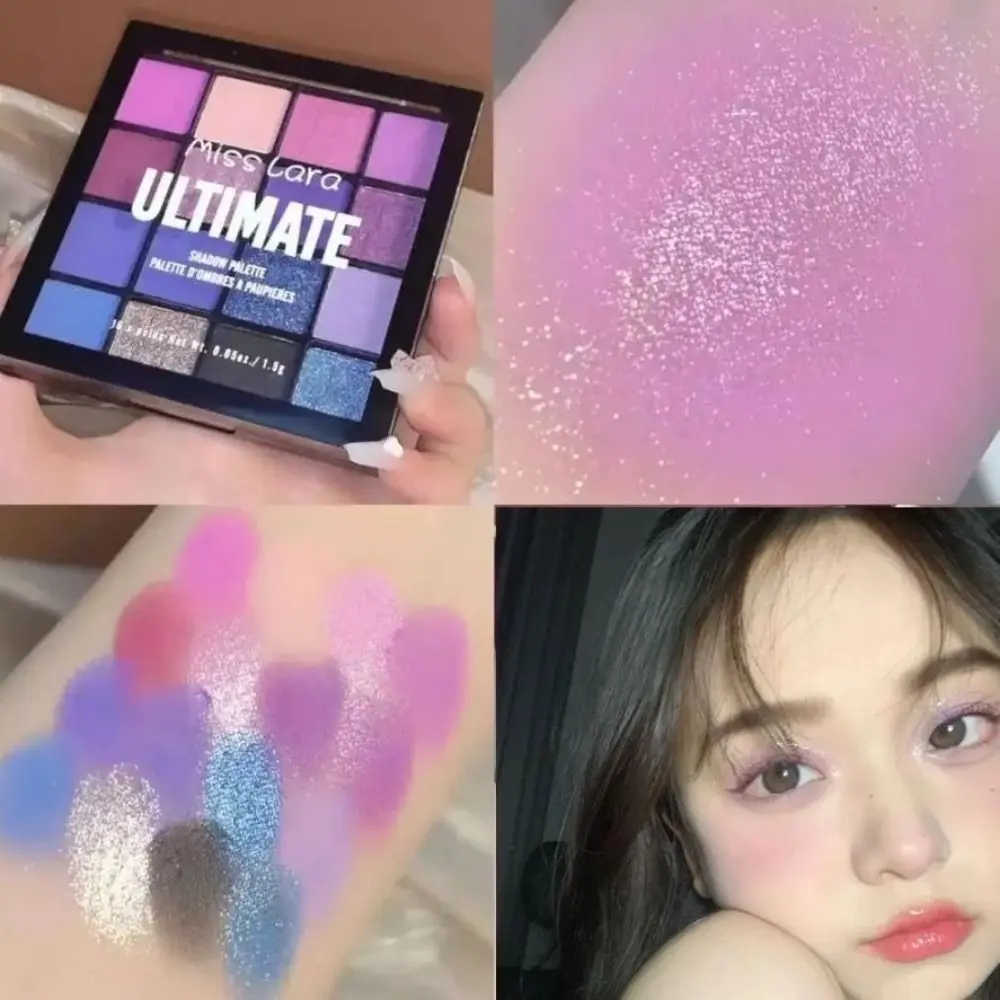 Herramienta de maquillaje de larga duración para mujer, colorete, cosméticos, sombra de ojos mate, paleta de sombras de ojos, placa de ojos nacarada, pigmentos para ojos