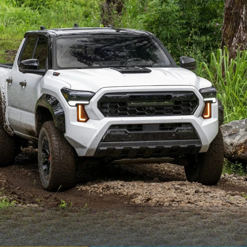 For Toyota Tacoma 2024-2026 Led Daytime Running Lights Yellow Flowing Turn Signal Front Fog Light Modification Accessories