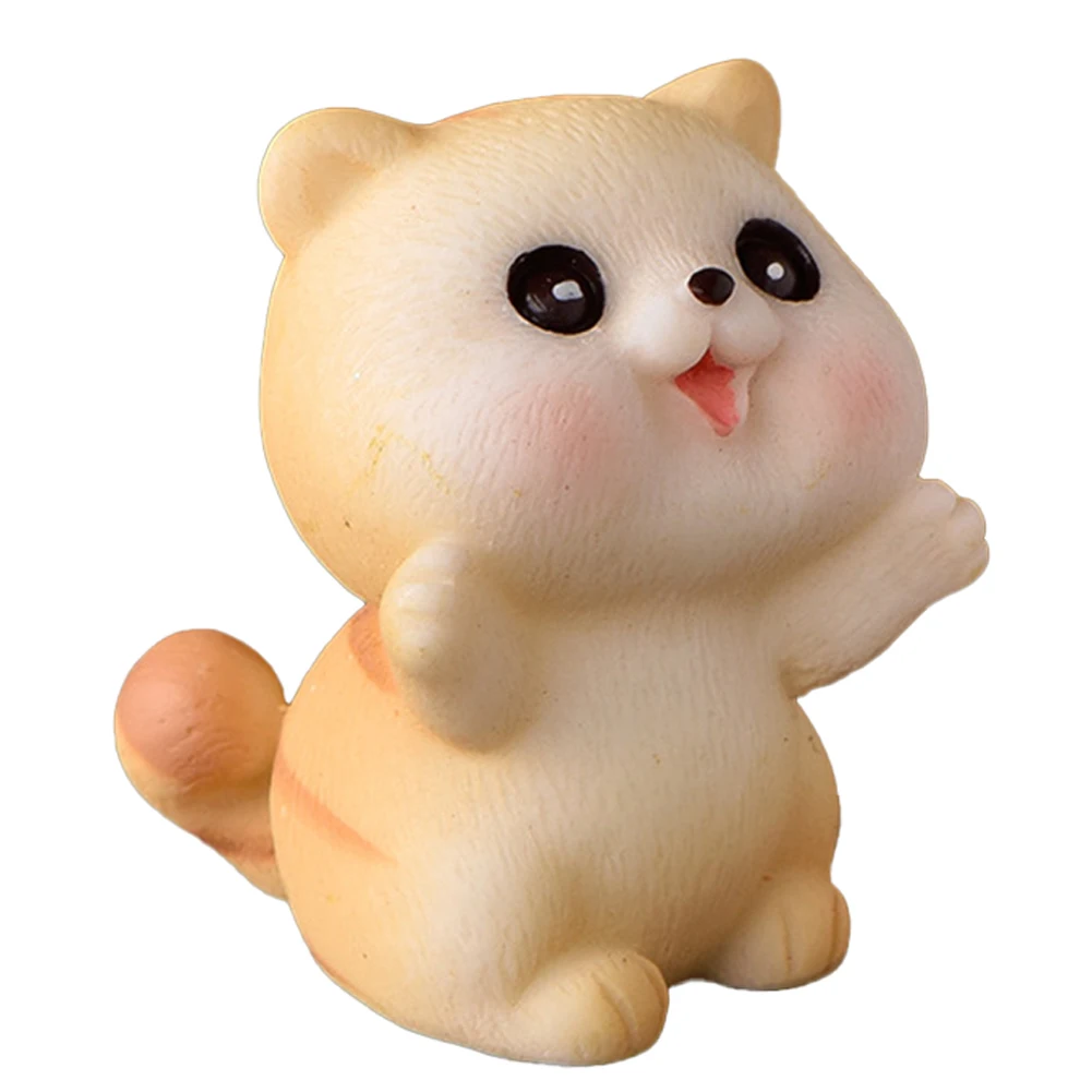 Figurines de chat de dessin animé, pour bureau, espace de travail, ornements de bureau, Attention de détail, accessoires de bureau charmants, Design mignon