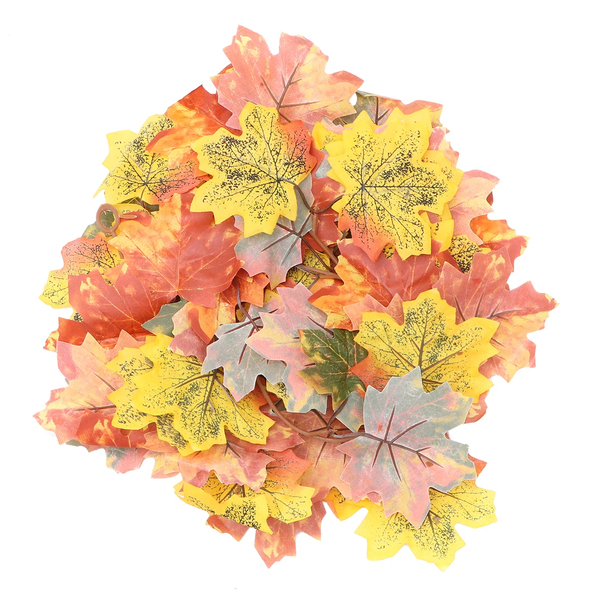 

Artificial Maple Rattan Simulation Leaves Plant Vine Fall Decor Autumn Halloween Pendant Thanksgiving Gift Wedding