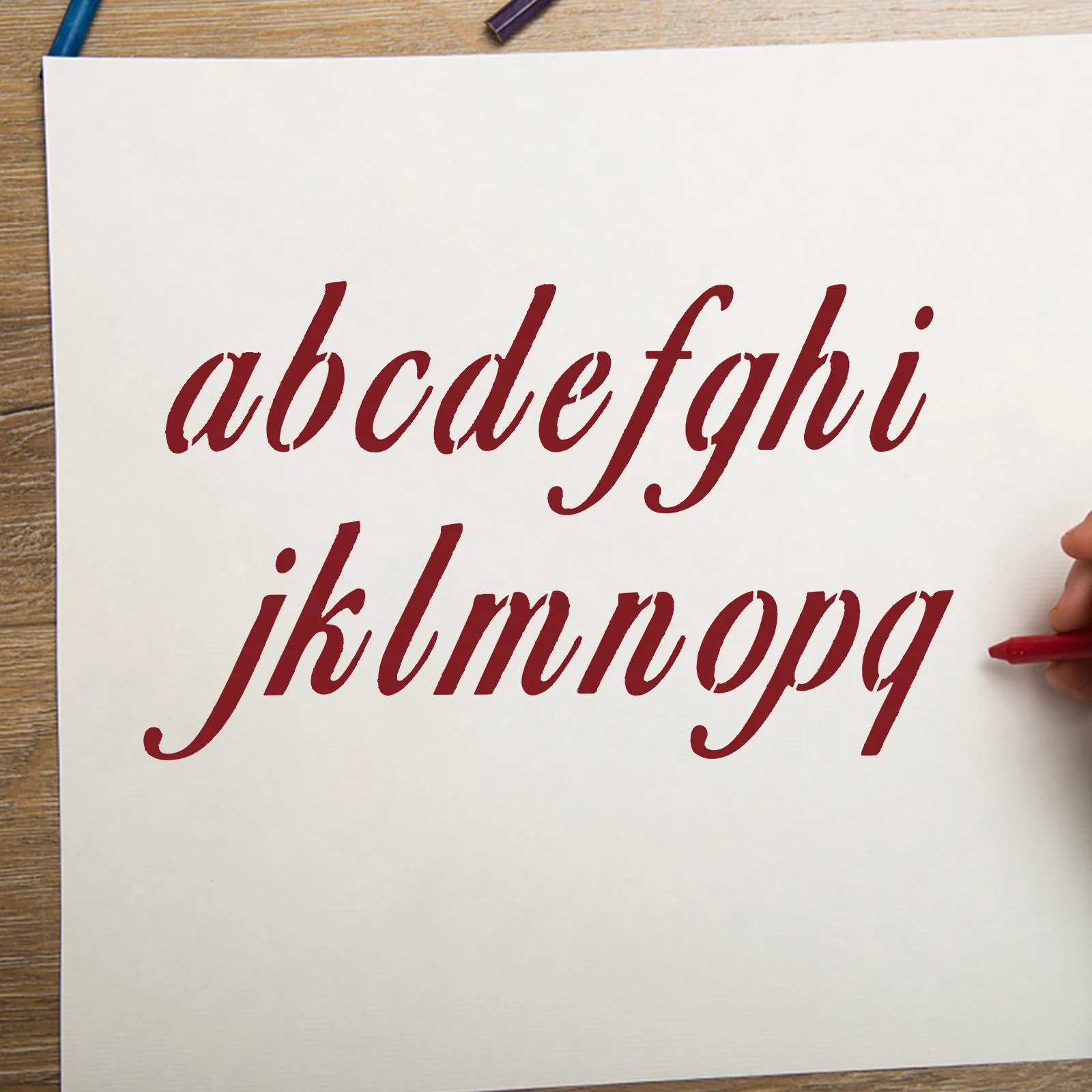 

40Pcs Kids Letter Stencils Painting Template DIY Drawing Tools for Scrapbooking School Projects Stencils for Painting