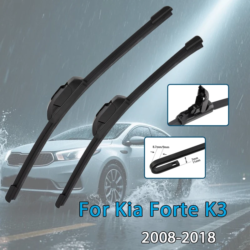 

Car Wiper Blades For Kia Forte K3 2008-2018 Windshield Windscreen Front Window Blades Fit U Hook Arm Car Accessories