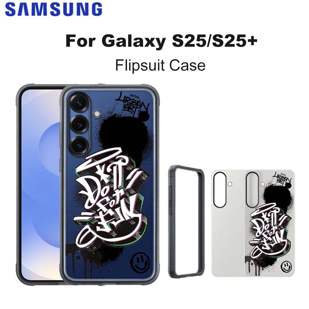

Original SAMSUNG Galaxy S25 S25Plus Flipsuit Rugged Case Smartphone Cover Insert Cards Protective Case
