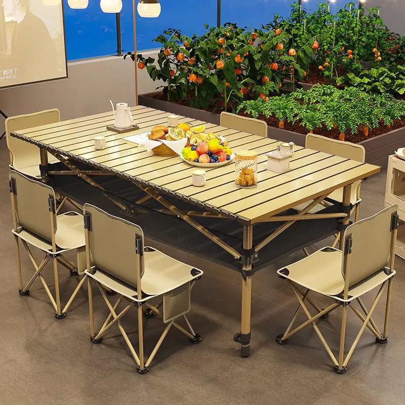 table-et-chaise-pliantes-de-poche-de-levage-en-plein-air-table-portable-en-alliage-d'aluminium-table-en-rouleau-d'œufs-celebrite-d'internet-pique-nique-camping-ba