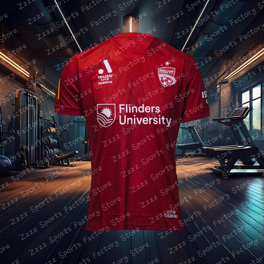 Adelaide United Home/Away Training Football Jersey Adult Kids Summer Oversized T Shirt A-League Soccer Short Sleeve Men Clothes