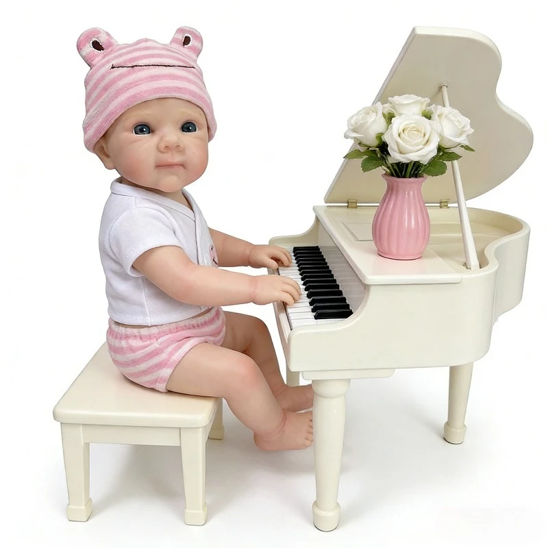 30cm Mini Handpop Bettie Volledig Siliconen Lichaam Reborn Meisjespop Mond Kan Openen