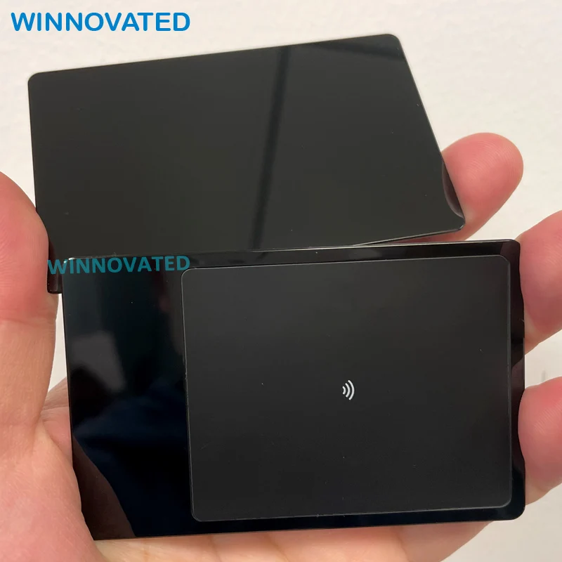 Customized product Luxury Reflective 24K Mirror Gold Plated Stainless Steel Made Metal NFC RFID VIP Business Card