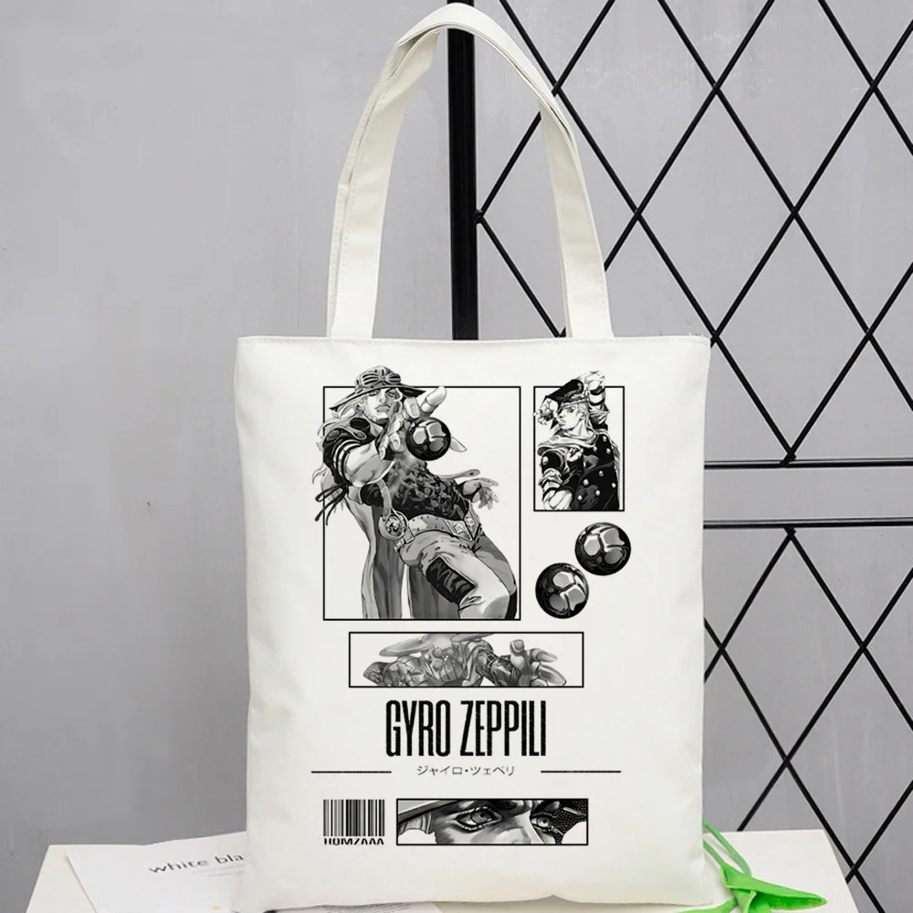 Steel Ball Run Jojo Bizarre Adventure tote bag sac cabas grocery shopping personnalisable shopper femme
